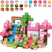 Bloques de construcción magnéticos del Bosque de Sakura (98-298 piezas), regalo de vacaciones para niños, disponibles en múltiples tamaños para construir escenas de Sakura y juguetes de aventura de primavera - Multicolor - Ver 9