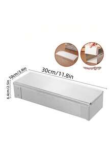 1pc Premium 304 Stainless Steel Tiramisu Baking Pan, Cheesecake Mold, For Making Perfect Mousse Cake, Detachable Clasp And Baffle, Essential Baking Tool For Kitchen - Silver - View 11