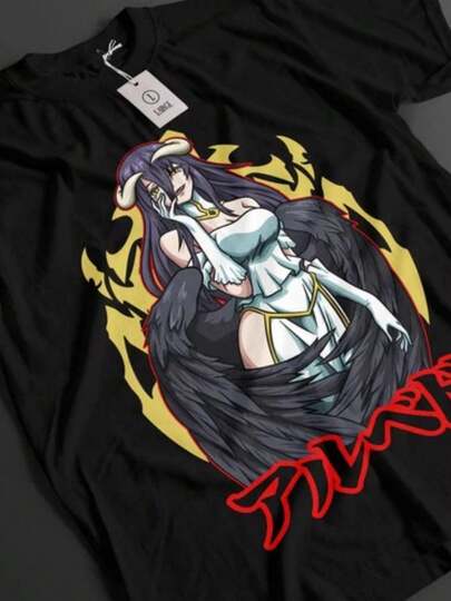 Anime Overlord Albedo Waifu T Shirt Size S - 5XL Gift For