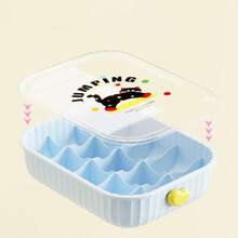 1pc Dopamine Compartment Sock Storage Box, Wardrobe Organization Essential - Compartment Storage Box - View 3