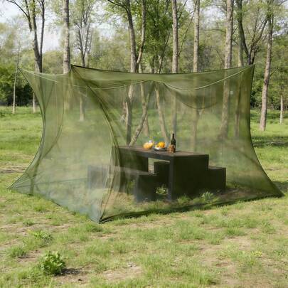 Màn chống muỗi ngoài trời, màn chống muỗi vuông lớn, màn chống muỗi mật độ cao cho sân vườn, màn chống muỗi di động