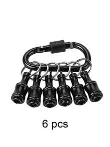 5pcs Multi-Color Diamond Drill Bit Storage Box, 1/4" Hex Shank Key Chain Extension Bar, Outlet Adapter - Multicolor - View 12