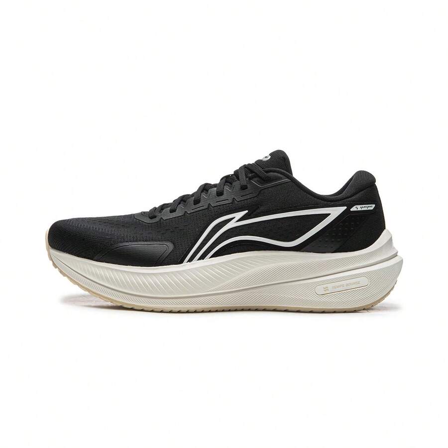 Li Ning Yuying 5 Herr Löparskor med optimerad stötdämpning, bred tåbox, Professionella Tävlingsskor ARHV015