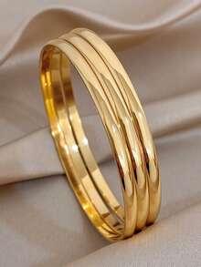 Juego de joyería de pulsera y anillo chapado en oro de 18K con circonita de dos tonos, para mujeres y damas, joyería de acero inoxidable de estilo bohemio de verano para la playa, regalo para mamá, para fiestas diarias, galas, bodas, San Valentín, aniversarios, festivales de música, Navidad, citas, Día de Pascua - Multicolor - Ver 9