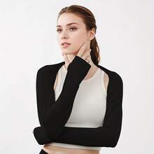 1件装冰丝防紫外线臂套，舒适透气，男女通用 - 彩色 - 查看 12