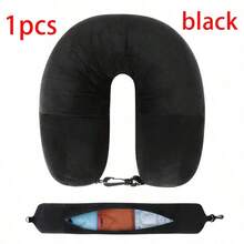 Adjustable U-Shaped Neck Pillow, Portable Soft Polyester Fiber Medium Softness, Suitable For 3-Day Clothing Storage, Suitable For Short Trips, Business, Flights, Cars, Camping, Hand Wash, No Printing - Multicolor - View 7