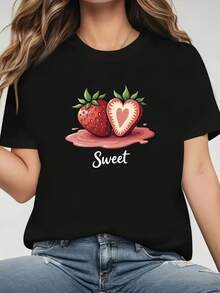 Women T-Shirts - Black - View 1