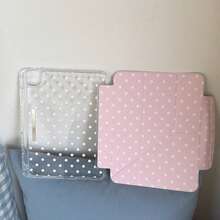 6-Color Polka Dot Acrylic IPad Case, Suitable For IPad 11th Gen, IPad Pro 2025, IPad Air 7/6, 10th Gen, 11 Inch, Cute Design With Pencil Slot, Foldable, Minimalist Korean Style - Multicolor - View 80