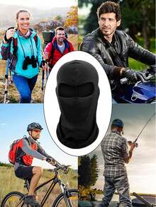 1pc Or More Unisex Solid Color Breathable Mesh Face Mask, Suitable For Cycling, Fishing, Hiking, All Seasons, Great Gift For Friends And Family,Beach,Holiday - Multicolor - View 4