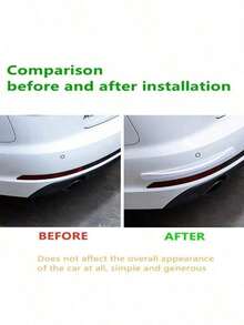 Bộ bảo vệ cản trước bằng sợi carbon bao phủ toàn bộ thân xe! Ngăn ngừa trầy xước và va chạm, nâng cao đáng kể diện mạo, ngay lập tức biến chiếc xe của bạn thành một chiếc xe đua được bảo vệ tối ưu! - Trắng - Xem 3