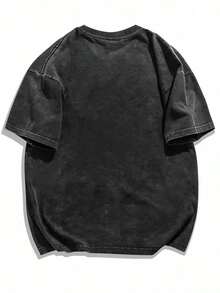 Alice's Face Transformation In The Chain 1991 Concert Tour New T-Shirt Retro Casual Round Neck Short Sleeve Washed Men's T-Shirtsummer Outfits For Womengraphic Tees - Black - View 2