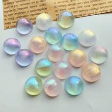 6/10/15pcs Cute Glitter Semi-Circular Refrigerator Magnets, Starry Glitter Semi-Sphere Magnetic Fridge Magnets, Beautiful Shiny Decorative Magnets For Kitchen Home Decor, Room Decoration - Multicolor - View 2