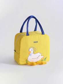 Tas Bekal Makan Siang Motif Bebek Kuning Lucu, Kotak Bekal Genggam dengan Resleting, Tas Bekal Makan Siang Berinsulasi Multifungsi dengan Lapisan Aluminium Foil, Tas Organizer Kosmetik Perlengkapan Mandi Kapasitas Besar untuk Perjalanan, Tas Bekal Makan Siang Berinsulasi Tertutup Multifungsi, Tas Penyimpanan Multifungsi, Cocok untuk Perjalanan Kerja, Piknik, Berkemah, Hadiah untuk Semua Orang - MultiWarna - View 16