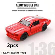 1pc/2pcs Alloy Retro Car Model Figurine, Collectible Gift (Batteries Not Included, Suitable For Ages 14+), Applicable For Desktop, TV Cabinet, Farmhouse Decor, Also A Perfect Gift For Car Enthusiasts And Loved Ones - Multicolor - View 13