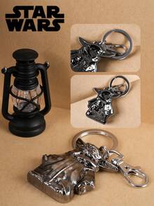 Star Wars 1个星球大战官方授权金属钥匙扣，包含4种款式，包括Grogu、曼达洛人和波巴·费特头盔的3D立体设计，可作包包挂饰，适合日常使用和收藏，是星球大战粉丝的理想礼物。 - 多色2 - 查看 6
