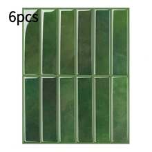 Brick Tile Pattern Self-Adhesive Wall Stickers, Peel And Stick Tile Wallpaper, Waterproof, Suitable For Living Room, Kitchen Backsplash, Bathroom, Zellige Style - A - View 17