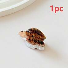 1/3个醋酸纤维海龟发夹，适合日常佩戴 - 彩色 - 查看 8