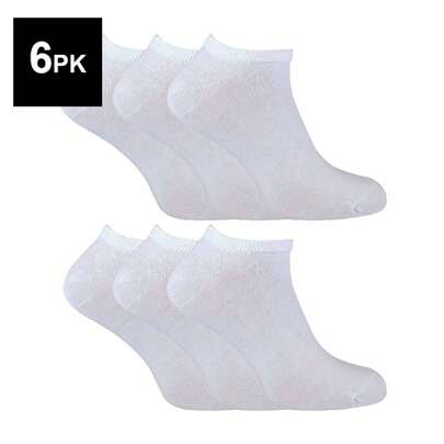 Sock Snob Sock Snob - 6 Pack Mens Cotton Ankle Low Cut Short Quarter Gym/Trainer Socks