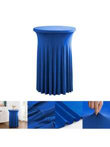 1 chiếc khăn trải bàn tròn bằng spandex co giãn cao, kiểu dáng hiện đại tối giản cao cấp, thích hợp cho các cuộc họp kinh doanh, đám cưới, tiệc tùng và các dịp khác. - Nhiều màu - Xem 8