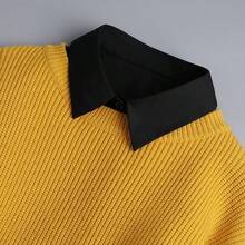 2pcs Detachable Faux Shirt Collar, Men's Fashion Accessory - Multicolor - View 7