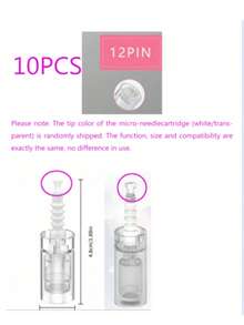 10pcs Disposable Replacement Needle Tips, 12/36/42 Pins/Round Nano 5D Bent Head Microneedle, Suitable For MYM/M5/M7/N2/A6/A1/E30, Individually Sealed Packaging - Multicolor - View 14