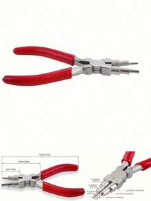 1pc Manual Tool Jewelry Pliers, Carbon Steel Round Nose & Pointed Nose Pliers (For 3 People To Use, Ring DIY, Metal Rings, Jewelry Release Pliers, Jewelry Making Tools, 1-6 Inch Coil Wire Tool Pliers - A - View 12