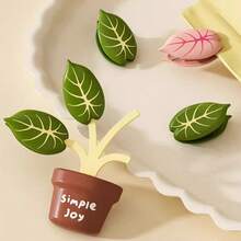 Potted Plant Magnetic Bag Clips, Airtight Snack Sealer & Fridge Magnet, Creative Kitchen Food Storage Organizer - Multiple Styles - View 4