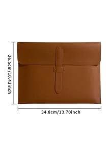 1 chiếc túi đựng tài liệu A4 bằng da PU tối giản, thiết kế khóa cài, dung tích lớn, cặp tài liệu đa chức năng, túi đựng hồ sơ/giấy tờ, túi đựng tài liệu kinh doanh, túi đựng hồ sơ di động tiện lợi. - nhiều màu - Xem 2
