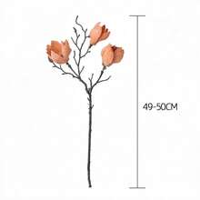 1pc Artificial Magnolia Flower, INS Style Home Decor, Wholesale Fake Flowers For Tabletop, Wedding Decoration, Interior Design - Multicolor - View 3