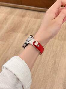 纤薄真皮表带，适用于 18 毫米、20 毫米和 22 毫米表盘，兼容三星 Watch4/5/6/7、GT6/GT5/GT4/GT3 等智能手表，是返校季的理想礼物 - 彩色 - 查看 5
