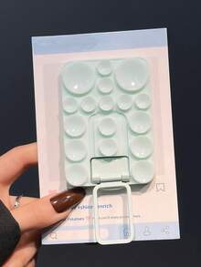 Giá đỡ điện thoại silicon 17 giác hút, kèm khung kim loại và lớp keo dán, thích hợp sử dụng khi trang điểm, xem video, văn phòng, tập thể dục, tắm, trên xe hơi và nhà bếp. - Nhiều màu - Xem 8