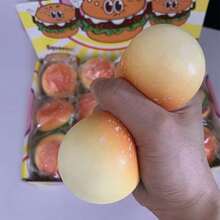 Warner Bros 1 món đồ chơi bóp giảm căng thẳng hình bánh burger sáng tạo, có độ đàn hồi chậm, mềm mại như thật, sản phẩm mới. - Nhiều màu - Xem 5
