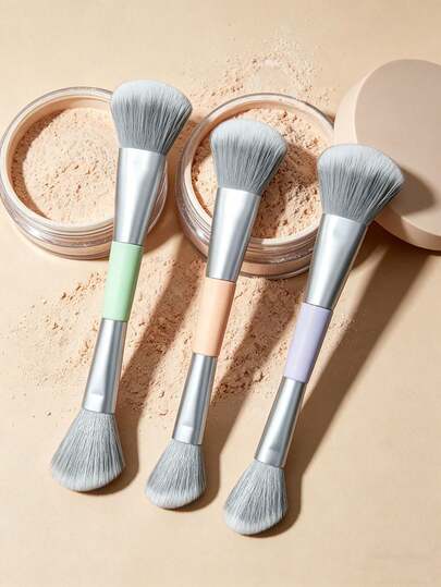 Bộ cọ trang điểm hai đầu nhiều màu sắc mới, với lông cọ nylon mềm mại cho lớp trang điểm tự nhiên, bao gồm cọ phấn phủ, tạo khối, che khuyết điểm, má hồng và highlight, là món quà trang điểm lý tưởng dành cho phụ nữ.