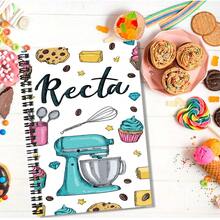 Sổ tay lò xo vẽ tay dễ thương chủ đề làm bánh, bìa có các yếu tố như máy trộn, bánh cupcake, thích hợp cho những người nội trợ ghi nhật ký nấu nướng, lên kế hoạch nấu ăn, cũng có thể dùng làm vở ghi chép học tập, một lựa chọn tuyệt vời để sử dụng cá nhân hoặc làm quà tặng. - N - Xem 6