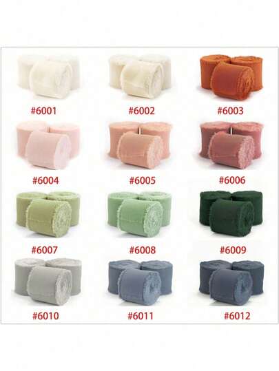 1 cuộn ruy băng chiffon 5 mét, dùng để buộc bó hoa cưới, trang trí nơ gói quà, ruy băng chiffon nhuộm thủ công để tự làm đồ trang trí quà tặng.
