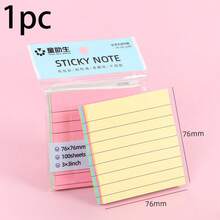 1200pcs Transparent Line Sticky Notes, 12 Packs Transparent Line Sticky Notes, Size 3x3 Inches, Aesthetic And Practical, Suitable For School And Office Supplies, Back To School Essential - 3in:3in - View 16