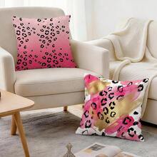 4pcs Leopard Print Pattern Pillow Covers, Single-Sided Printed Cushion Covers, Suitable For Living Room, Bedroom, Home Decor, All Seasons - Multicolor - View 7