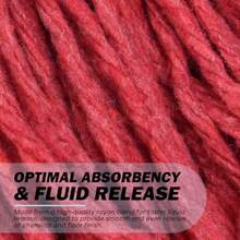 Ntetic On Mop Ead Replacement Cemical Reant Eavy Duty Commercial Mops  Floor Cleaning And Finising 5 Inc Wide Eadband Medium Size 20 Oz 1 Pack Red - 1 包中號 - 查看 5
