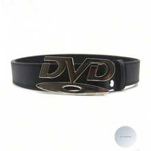 Unisex Retro DVD Buckle Decorative Belt, Black & White Multifunctional Belt Suitable For Jeans, Women's Gift VU3A - trắng - Xem 8