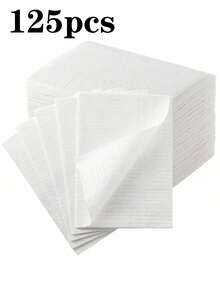 50pcs/Pack Disposable Waterproof & Anti-Stain Nail Art Desk Mat - White - View 6