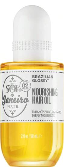 Sol de Janeiro Brazilian Glossy Nourishing Hair Oil – Nährendes Haaröl, das intensiven Glanz, Weichheit und Kontrolle von Frizz bietet. Die leichte Formel hydratisiert, ohne es zu belasten, schützt das Haar vor Schäden und lässt es seidig, handhabbar und mit einem glänzenden Finish zurück. Ideal für alle Haartypen, besonders trockene oder beschädigte. ✅ 24/72-Stunden-Lieferung nach Spanien (Festland) | Schönheitsexplosion | Ihr Beauty- und Make-up-Geschäft – nutzen Sie Ihre beste Version