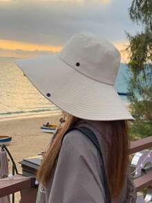 1pc Versatile Cowboy Hat, Foldable Bucket Hat For Men And Women, Suitable For Outdoor Activities Like Travel, Hiking, Sun Protection In Spring And Summer - Cowboy Hat - View 6