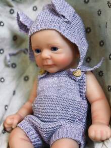 1 PC 33 CM / 13 Inch Painted Silicone Girl Felicia Baby Reborn Dolls Full Body Soft Solid Silicone Waterproof Anatomically Accurate Play Doll Toy For Girls Birthday And Christmas Gift - Multicolor - View 7