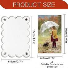 1pc Universal Magnetic Photo Clip, Suitable For Car Sun Visor, Strong Magnetic Display For Memorable Photos, Very Practical - 1pc Wave Photo Folder - View 4