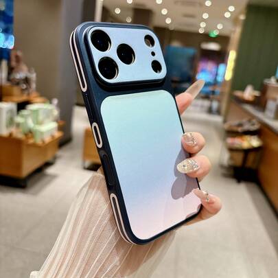 1pc New 17-In-1 Blue Tie Dye Gradient Phone Case Suitable For IPhone 17 Pro Max/17 Pro/17, 16 Pro Max/16 Pro/16, 15 Pro Max/15 Pro/15, 14 Pro Max/14 Pro/14, 13 Pro Max/13 Pro/13