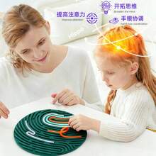 Silicone Maze Sensory Board, Rainbow Fidget Activity Toy With 20pcs Colorful Sticks, Anxiety Relief Focus Tool For Kids & Adults, Travel Quiet Fidget Game For Classroom - Multicolor - View 6