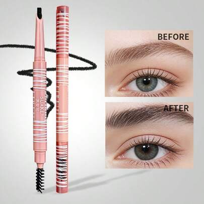 Lápiz de cejas con cuchilla 3D, para dar forma y definir las cejas, 100% vegano, no irritante