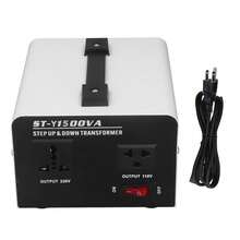 Transformador convertidor de voltaje ST Y1500VA, 1500W a transformador de potencia con protección contra sobrecarga - Tipo de Enchufe B USA (110-127V) - Ver 9