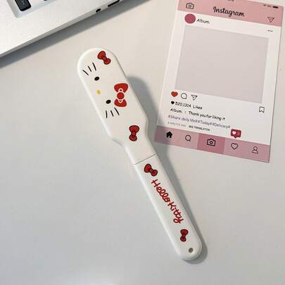 Cartoon Folding Comb, Portable Hair Brush With Cartoon Character Pattern, Unisex Everyday Pocket Comb