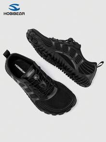 HOBIBEAR Shoeless Wide Toe Box Zero Drop Minimalist Barefoot Style Unisex Shoes (If You Have Narrow Feet, Please Order One Size Smaller) - Black - View 9